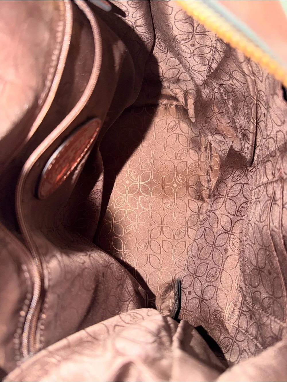 Fossil Maddox Leather Shoulder Bucket Bag - Perfect Condition